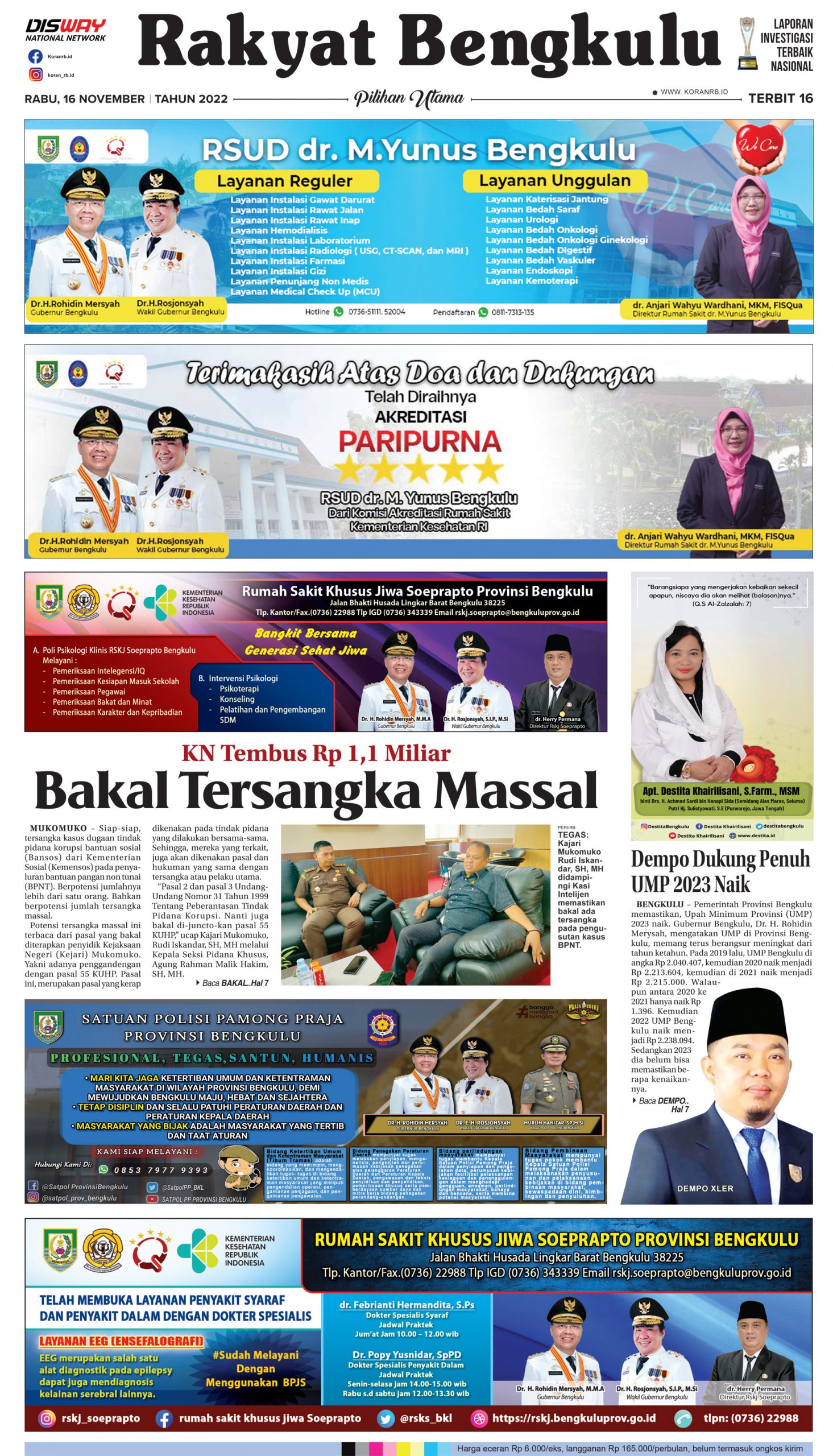 Rakyat Bengkulu 17 November 2022